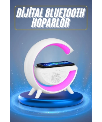 Yeni Nesil Bluetooth Hoparlör Speaker 5.0 Taşınabilir G Şeklinde Powerbankli