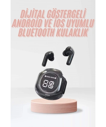 Yeni Nesil Bluetooth Kulaklık Dijital Göstergeli  Dokunmatik 5.3 Kablosuz