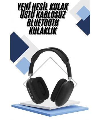 Yeni Nesil Bluetooth Kulaklık Kulak Üstü ANC Özelliği Yüksek Ses Kaliteli