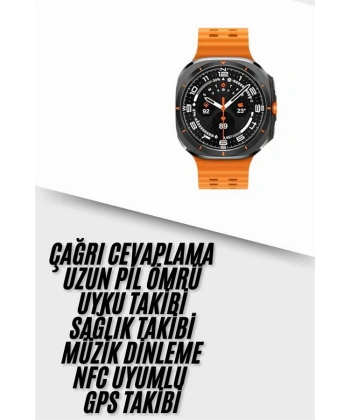 Yeni Nesil Çağrı Cevaplayabilen 47 MM Titreşimli Çok Fonksiyonlu Akıllı Saat