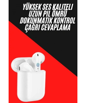 Yeni Nesil Çift Mikrofonlu Dokunmatik Kablosuz Bluetooth Kulaklık