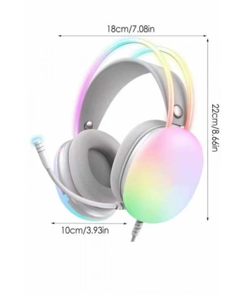 Yeni Nesil Kulak Üstü Kablosuz Uzun Ömürlü RGB Işıklı Bluetooth Kulaklık