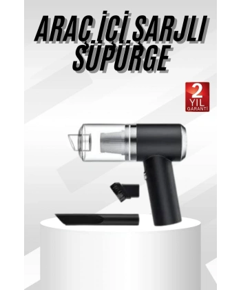 Yeni Nesil Mini Vakumlu Araç Süpürgesi El Süpürgesi Şarjlı