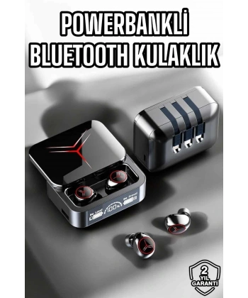 Yeni Nesil Powerbankli Bluetooth Bağlantılı Kablosuz Kulaklık