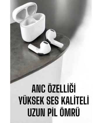 Yeni Nesil Pro Bluetooth Kulaklık Uzun Pil Ömrü Beyaz