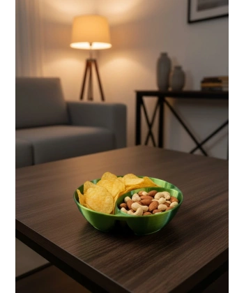 Yeşil Çerezlik Kase Seti 4 Adet 3x12 cm