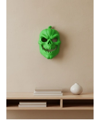 Yeşil Dekoratif Korku Maskesi Duvar Süsü