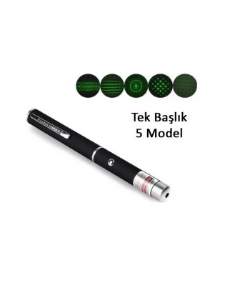 Yeşil Lazer Pointer 3000 mW 15 Km Etkili (Tek Başlık 5 Model)