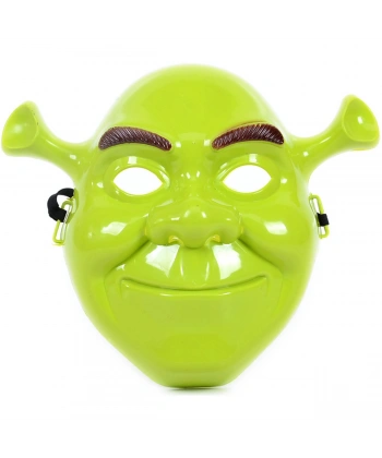 Yeşil Shrek Maskesi 21x25 cm