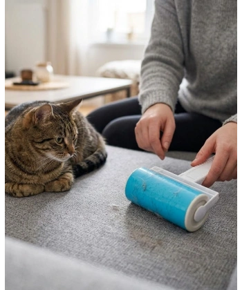 Yıkanabilir Pet Tüy Toplama Aparatı Kıyafet Koltuk Araba İçi Temizlik Rulosu