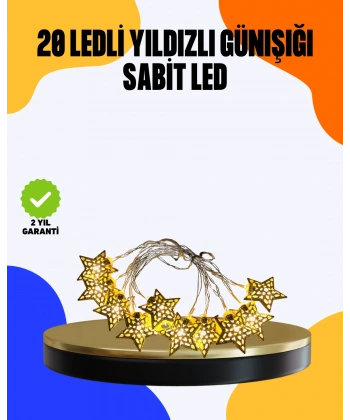 Yıldız Led Işık 5 Metre Dekoratif Aydınlatma Günışığı