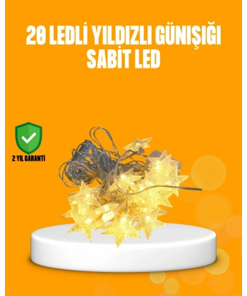 Yıldız Led Işık 5 Metre Dekoratif Aydınlatma Günışığı