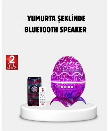 Yıldızlı Gökyüzü Dinozor Yumurta Projektör –  Ayarlanabilir Parlaklık ve Hız