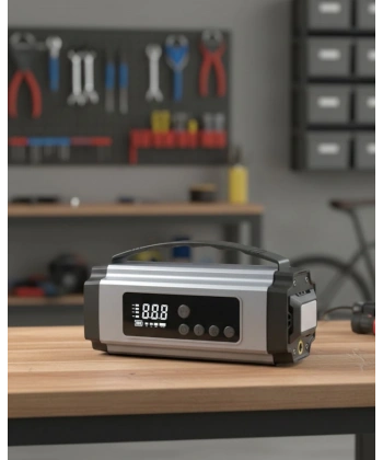 Yolda Kalmaya Son Dijital Ekranlı Akü Takviye ve Hava Kompresörü Çok Fonksiyonlu Acil Güç Ünitesi