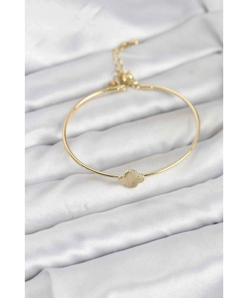 Yonca Model Gold Renk Kadın Bileklik