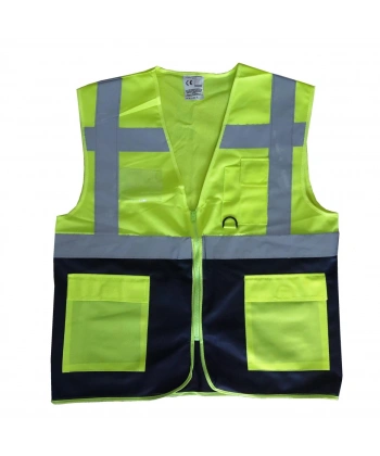 Yönetici İkaz Yeleği Sarı/Lacivert XL Beden
