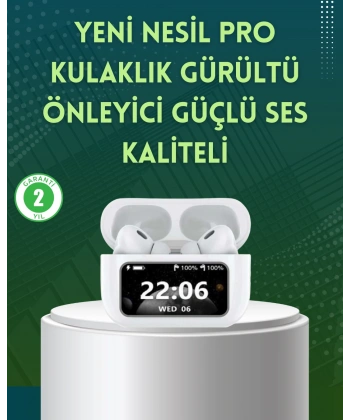 Yüksek Bass ve Güçlü Ses Özellikli Akıllı Bluetooth Kulaklık Dokunmatik Kontrol