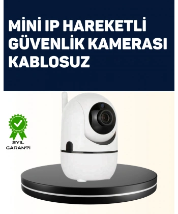 Yüksek Çözünürlüklü Hareket Takipli Kablosuz Güvenlik Kamerası – 1080P, Gece Görüşlü