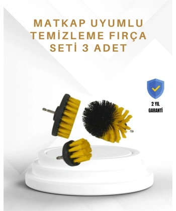 Yüksek Devirde Etkili Temizlik Sağlayan Matkap Ucu Fırça Seti