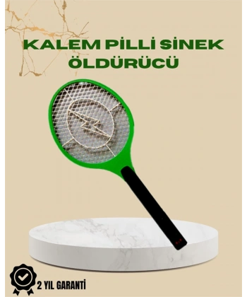 Yüksek Gerilimli Elektronik Sinek Öldürücü – Pil ile Çalışan, Güvenlik Izgaralı