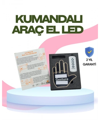 Yüksek Görünürlüklü Otomobil Jest Işığı – 3 Modlu LED Arka Cam Aksesuarı, Pratik ve Eğlenceli