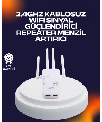 Yüksek Hızlı Parazit Önleyici WiFi Repeater Router