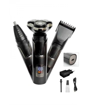 Yüksek Performanslı 3 Başlıklı Profesyonel Şarjlı Islak ve Kuru Kullanıma Uygun