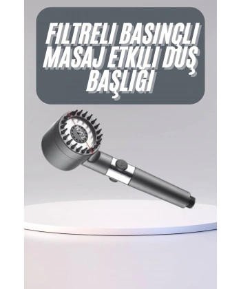 Yüksek Performanslı Masaj Etkili Su Tasarruflu Duş Başlığı Krom Kaplama Uzun Ömürlü