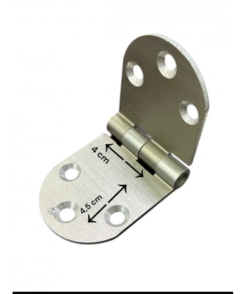 Yüksel Oval Alüminyum Kasa Menteşesi 4 cm