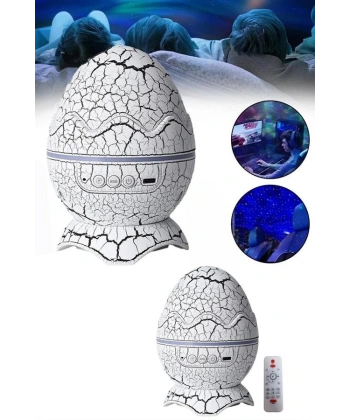 Yumurta Görünümlü Masa ve Gece Lambası Renk Değiştirebilen Projektör