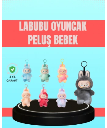 Yumuşak Kumaşlı 20 cm Labubu Peluş – 3 Yaş Üzeri Uygun
