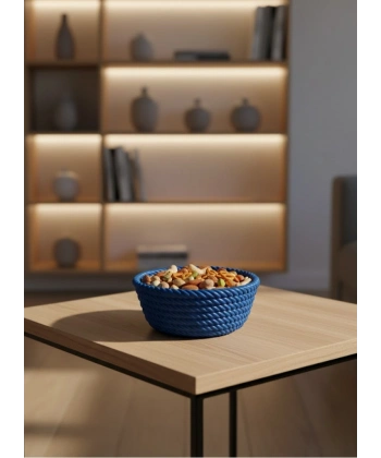 YUVARLAK ÇEREZLİK LACİVERT