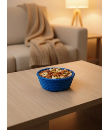 Yuvarlak Çerezlik Lacivert Şık Tasarım ve Kompakt Boyut