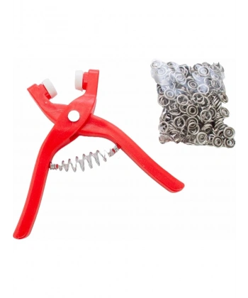 Yuvarlak Halkalı Kuş Gözü Pensesi 9.5 Mm - Bebek Elbise Çıtçıt Montaj Seti