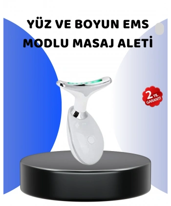Yüz ve Boyun İçin LED Işık Terapili Bakım Cihazı