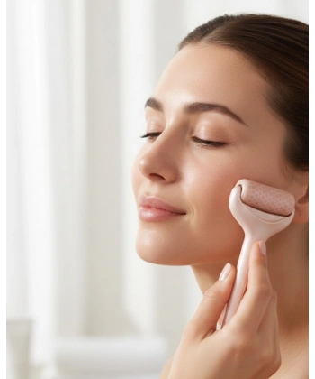 Yüz ve Göz Altı İçin Buz Silindiri Şişlik Giderici Masaj Aleti