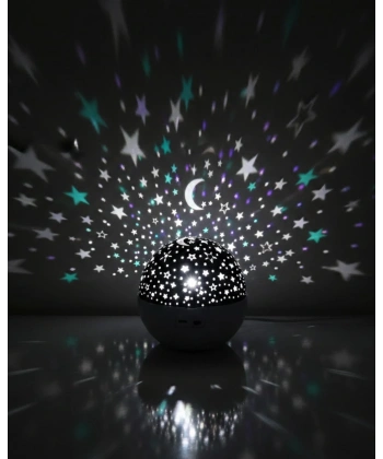 Zaman Ayarlı Fişli Yıldız Projektör Ortam Lambası