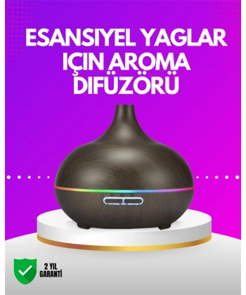 Zamanlayıcılı ve Otomatik Kapanmalı Aromaterapi Nemlendirici Difüzör
