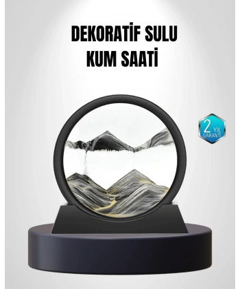 Zarif Cam Kum Saati – Ofis, Ev ve Raf Dekoru için Estetik Tasarım