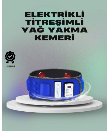 Zayıflama ve Masaj İçin Mıknatıslı Elektrikli Titreşim Kemeri – 7.2W Güç