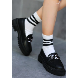 Biga Siyah Cilt  Ayakkabı