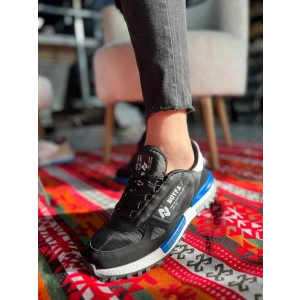 KB-N1 Kuback Siyah Mavi Detaylı Günlük Erkek Ayakkabı