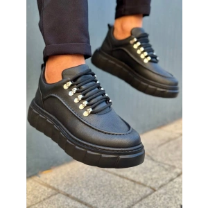 KB-X10 Kuback Kömür Cilt Yüksek Taban Günlük Spor Ayakkabı