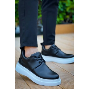 KB-X3  Kuback Siyah Cilt  Bağcıklı  Günlük Erkek  Ayakkabı