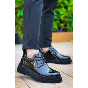 KB-X3  Kuback  Siyah Rugan Siyah Taban  Bağcıklı  Günlük Erkek  Ayakkabı