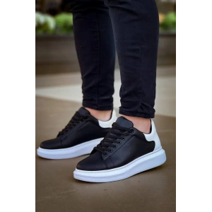 KB-X500  Kuback  Bağcıklı Siyah Beyaz  Günlük Erkek Ayakkabı