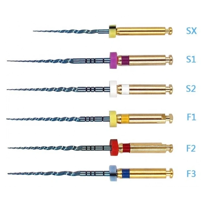 Everest Rotary Canal Files SX-F3 Set | 6’lı NiTi Döner Kanal Eğe Takımı