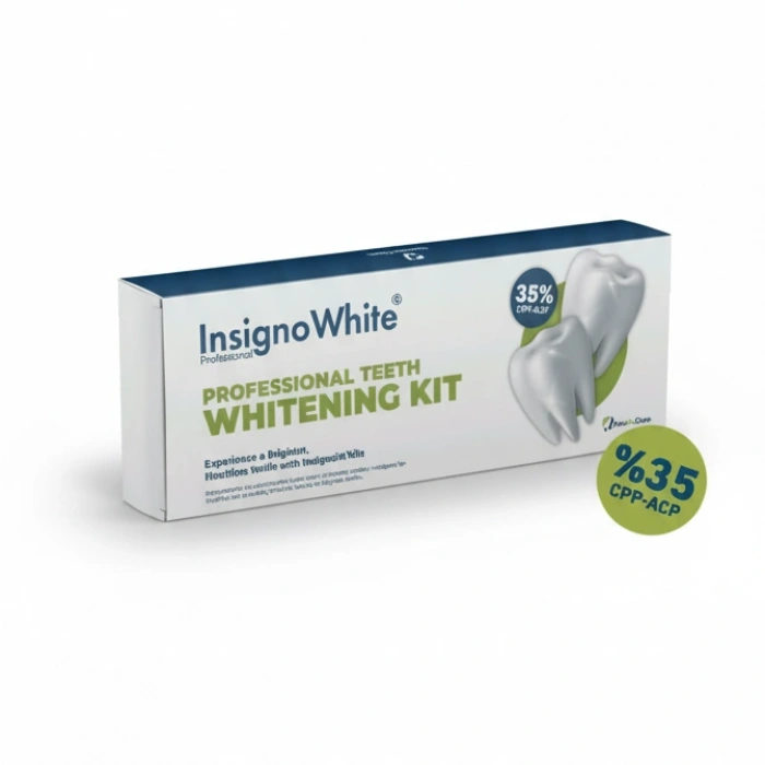 Insignowhite Professional Diş Beyazlatma Kiti – %35 CPP-ACP İle Hassasiyetsiz Klinik Beyazlık