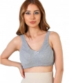 Doğan Yıldız 4112 Düz Anne Body Atlet Sütyen Gri 3 lü Paket