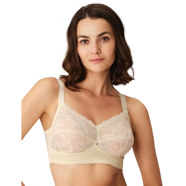 Anıl 3769 Balenli Desteksiz Dolgusuz Toparlayıcı Dantelli Küçültücü Sütyen